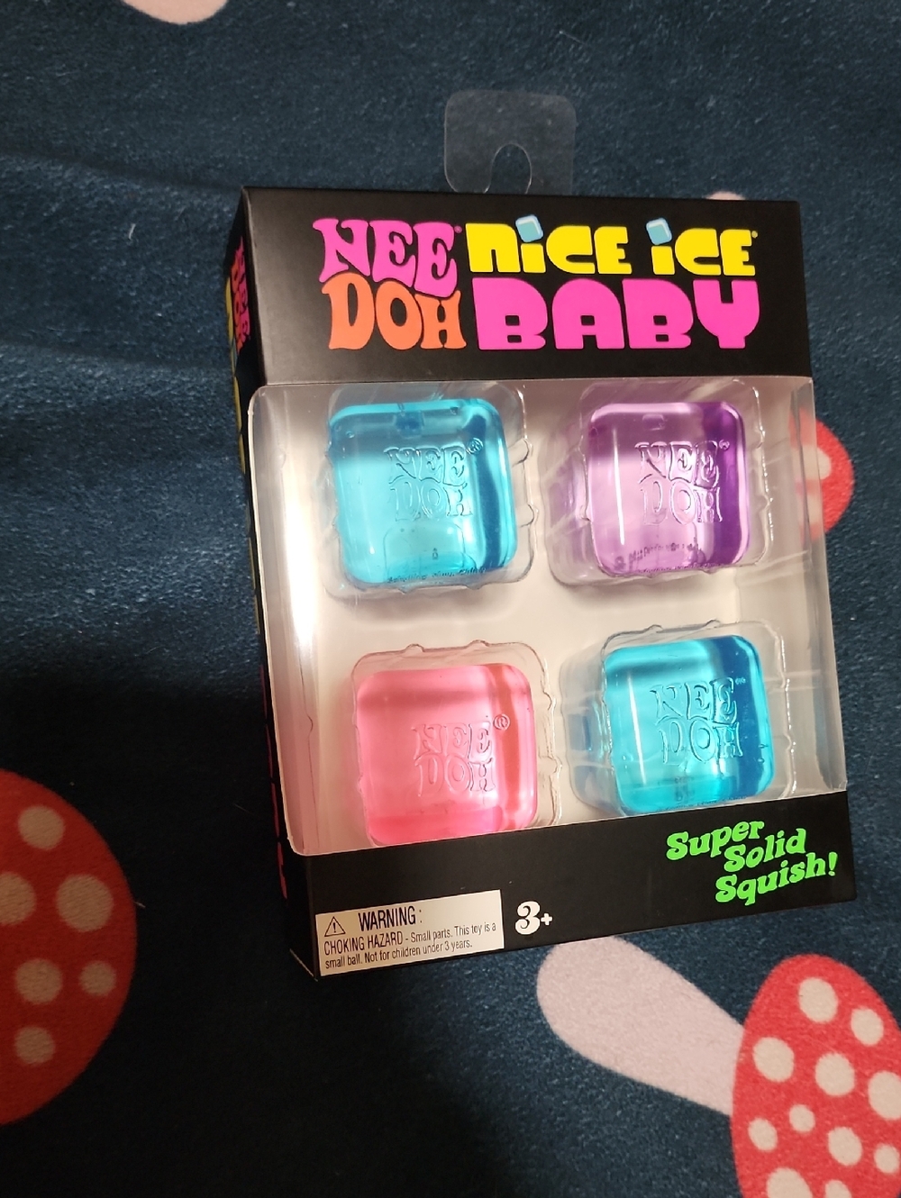 NeeDoh Nice Ice Doh Baby 4-Pack - Pink, Blue, Purple